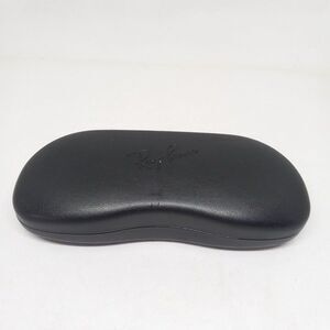 Ray-Ban Black Clam Shell Glasses Case-Gray Felt Lined-Hinged-Travel-Sunglasses